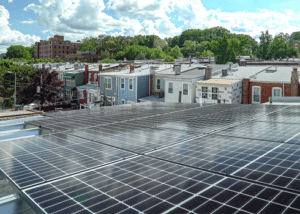 Residential Solar Panel Solutions. Image of Solar Being installed in Washington DC